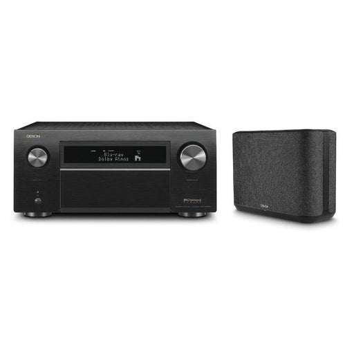 Denon AVRX8500HA & HOME250 | Ensemble Récepteur AV 13.2 canaux et haut-parleur sans-fil - Cinéma maison - Bluetooth - Wi-Fi - 8K - HEOS - Noir-SONXPLUS Val-des-sources