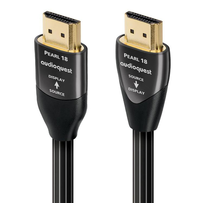 Audioquest Pearl | Câble HDMI actif - Transfert jusqu'à 8K Ultra HD - HDR - eARC - 18 Gbps - 10 Mètres-Sonxplus Val-des-Sources 