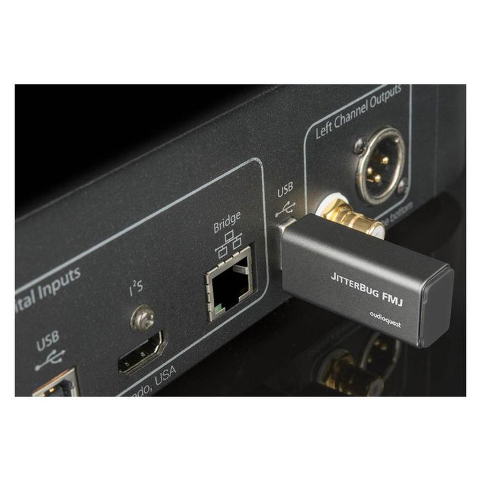Audioquest JitterBug | Filtre de bruit USB - Full metal jacket - Noir-SONXPLUS Val-des-sources