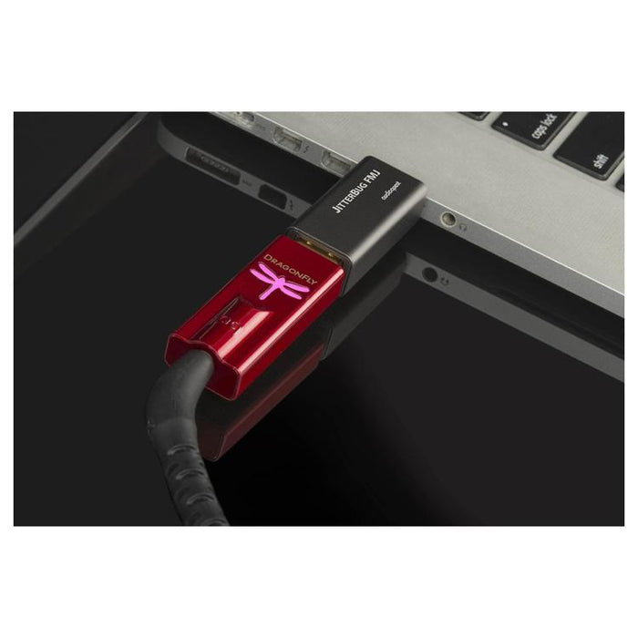 Audioquest JitterBug | Filtre de bruit USB - Full metal jacket - Noir-SONXPLUS Val-des-sources