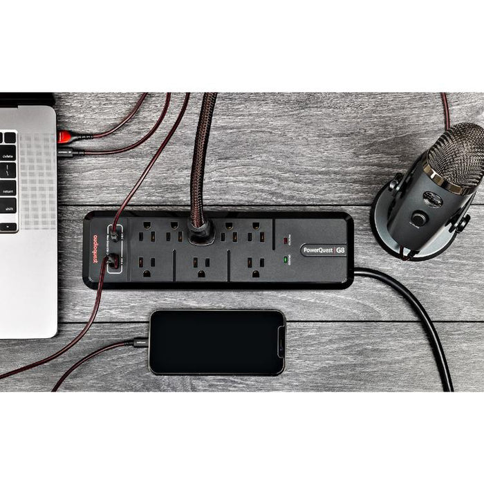 Audioquest PQ G8 | Barre de surtension - 10 Prises - Technologie Micro-Spike-SONXPLUS Val-des-sources