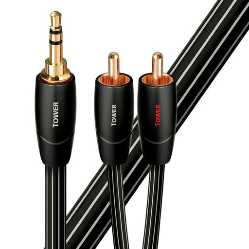 Audioquest Tower | Câbles Jack 3,5mm à RCA - Plaquées Or - 2 Mètres-Sonxplus Val-des-Sources 