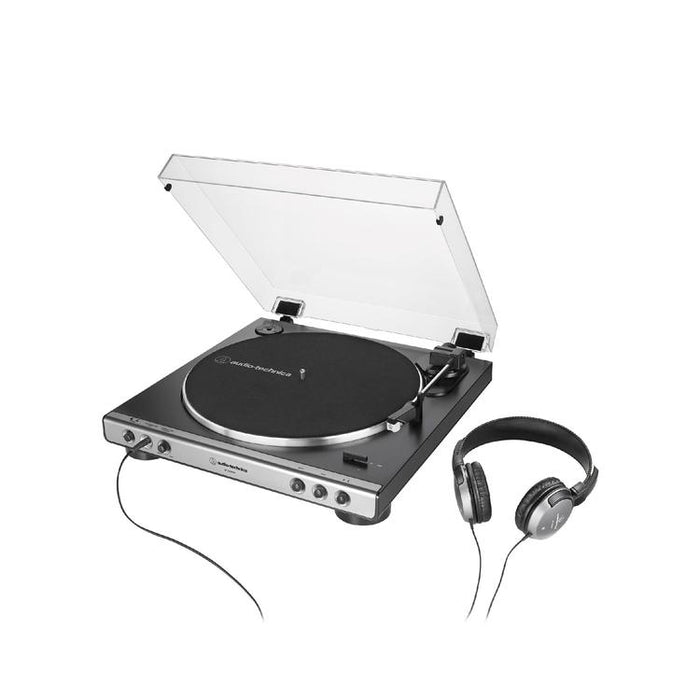 Audio Technica AT-LP60XHP-GM | Table tournante - Stéréo - Avec casque - Métal Gun-SONXPLUS Val-des-sources