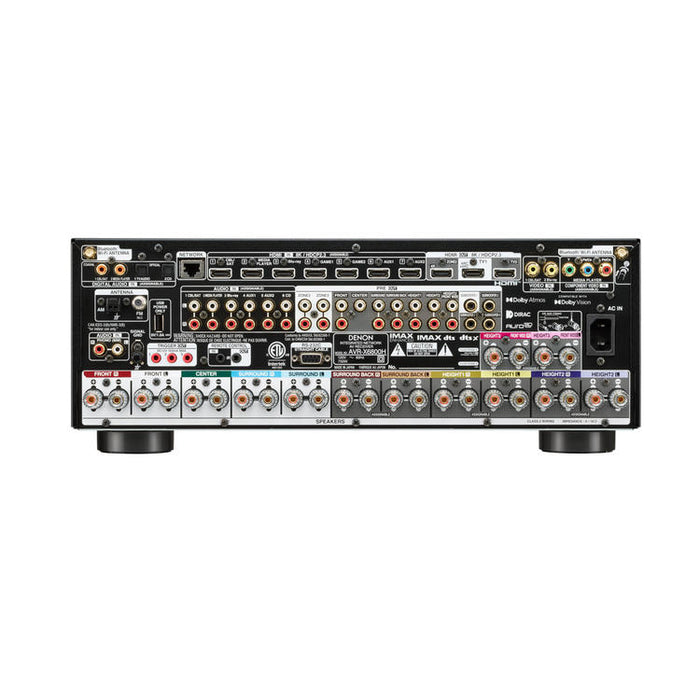 Denon AVRX6800H | Récepteur AV 11.4 canaux - Cinéma maison - 3D - 8K - HEOS - Noir-SONXPLUS Val-des-sources