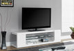 Monarch Specialties I3535 | Meuble TV - 60" - 1 Tablette en verre - Blanc-Sonxplus 
